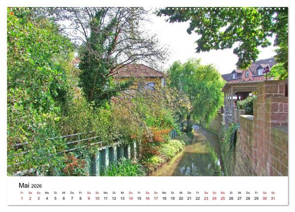 Produktbild: Wiesloch - Spaziergang durch die Altstadt (Wandkalender 2026 DIN A2 quer), CALVENDO Monatskalender