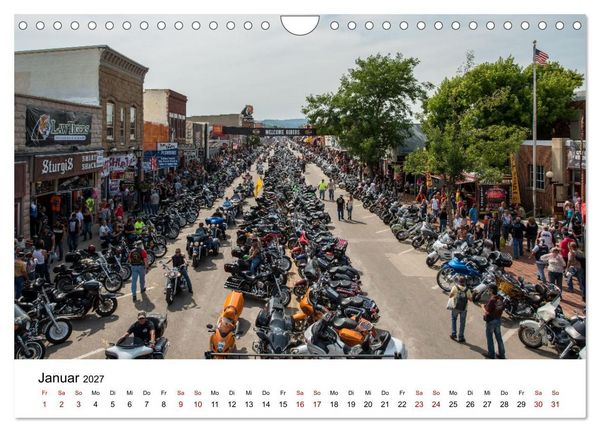 Produktbild: Sturgis - Die ber&uuml;hmteste Motorrad-Rallye der Welt (Wandkalender 2027 DIN A4 quer), CALVENDO Monatskalender