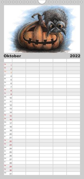 Produktbild: Familienplaner TIERONISCH (Wandkalender 2022 , 21 cm x 45 cm, hoch)