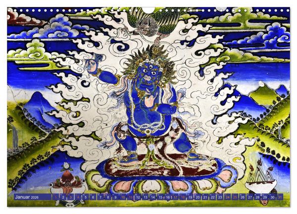 Produktbild: Mystische Wesen &ndash; Buddhistische Kunst im Himalaya (Wandkalender 2026 DIN A3 quer), CALVENDO Monatskalender