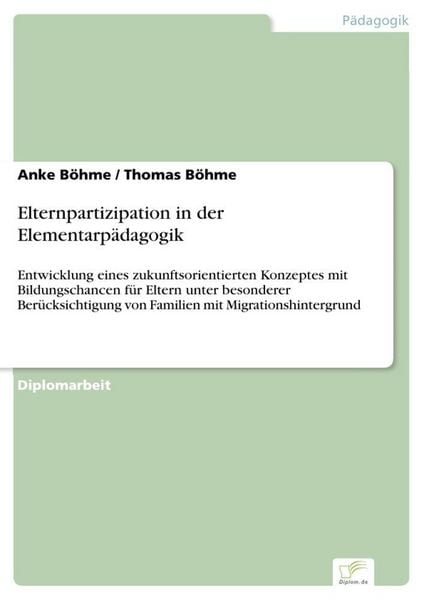 Produktbild: Elternpartizipation in der Elementarp&auml;dagogik