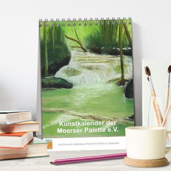 Produktbild: Kunstkalender der Moerser Palette e.V. (Tischkalender 2026 DIN A5 hoch), CALVENDO Monatskalender