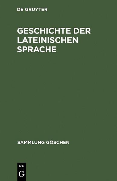 Produktbild: Geschichte der lateinischen Sprache