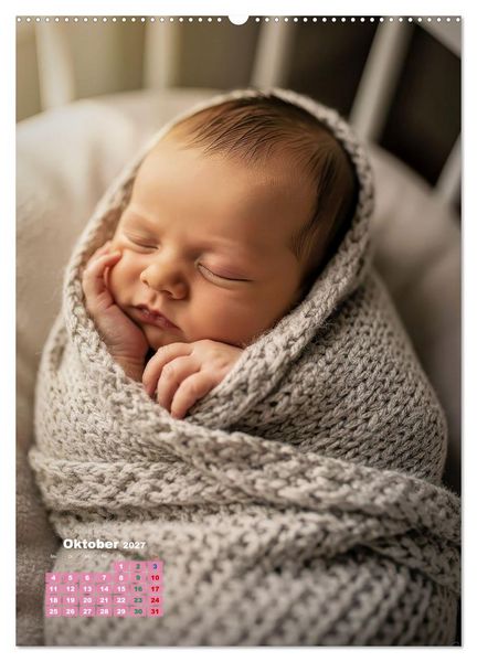 Produktbild: Gl&uuml;ckliche Babys (hochwertiger Premium Wandkalender 2027 DIN A2 hoch), Kunstdruck in Hochglanz