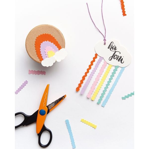 Produktbild: folia Konturenscheren verschiedene Farben 6 St&uuml;ck