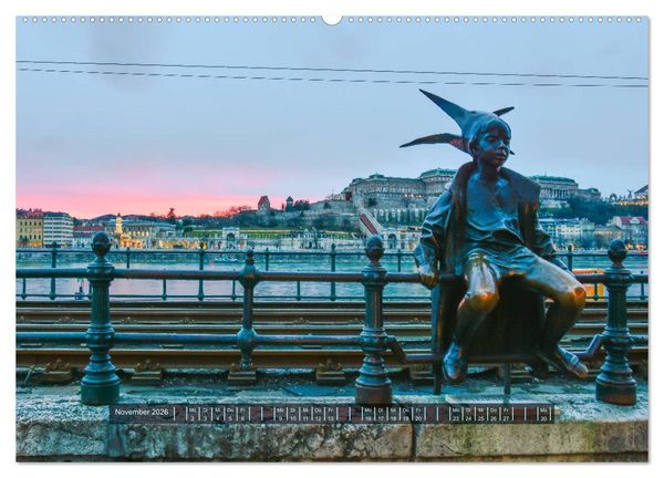 Produktbild: Budapest - Die Stadt an der Donau (hochwertiger Premium Wandkalender 2026 DIN A2 quer), Kunstdruck in Hochglanz