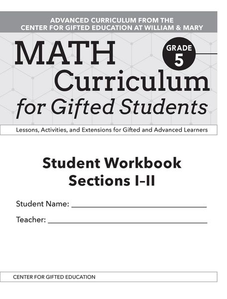Produktbild: Math Curriculum for Gifted Students