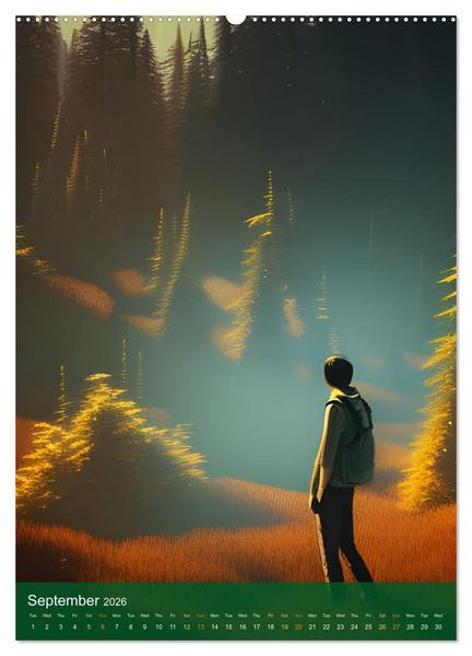 Produktbild: Epic Wanderings (High Quality Premium Wall Calendar 2026 DIN A2 portrait),CALVENDO 12 Month Wall Calendar