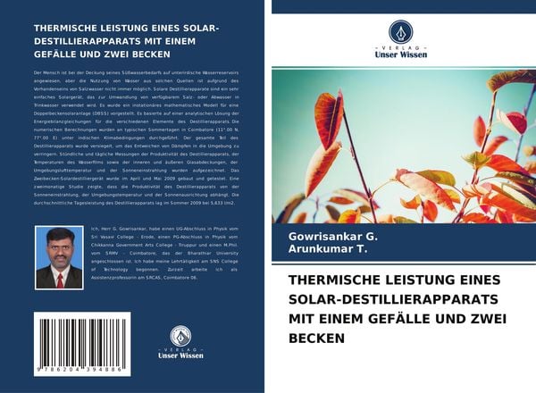 Produktbild: Thermische Leistung Eines Solar-Destillierapparats mit Einem Gef&auml;lle und zwei Becken