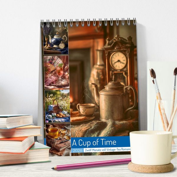 Produktbild: A Cup of Time (Tischkalender 2026 DIN A5 hoch), CALVENDO Monatskalender