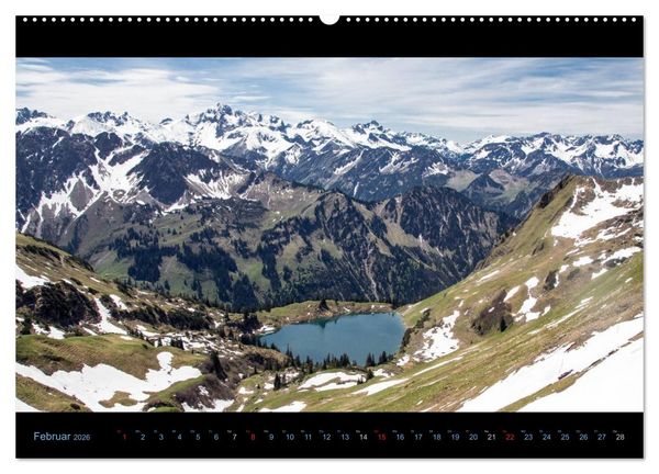 Produktbild: Region Oberstdorf - Kleinwalsertal und Nebelhorn (Wandkalender 2026 DIN A2 quer), CALVENDO Monatskalender