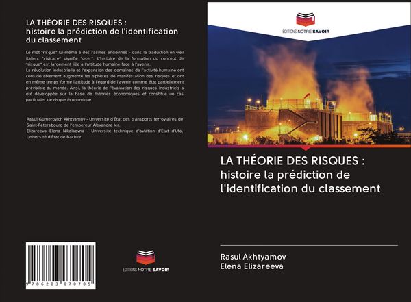 Produktbild: LA TH&Eacute;ORIE DES RISQUES : histoire la pr&eacute;diction de l'identification du classement