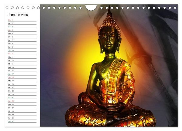 Produktbild: Buddha (Wandkalender 2026 DIN A4 quer), CALVENDO Monatskalender