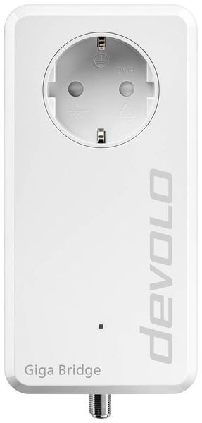 Produktbild: Devolo Giga Bridge Phoneline Netzwerkadapter 8949 EU IP-Bridge, Glasfaser 1000MBit/s