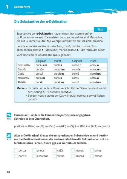 Produktbild: Klett 10-Minuten-Training Latein Deklinationen 1./2. Lernjahr
