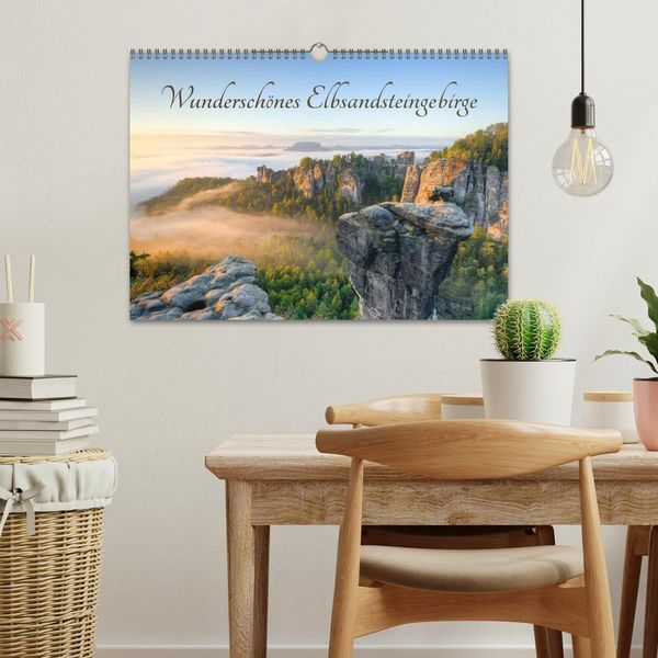 Produktbild: Wundersch&ouml;nes Elbsandsteingebirge (Wandkalender 2026 DIN A3 quer), CALVENDO Monatskalender
