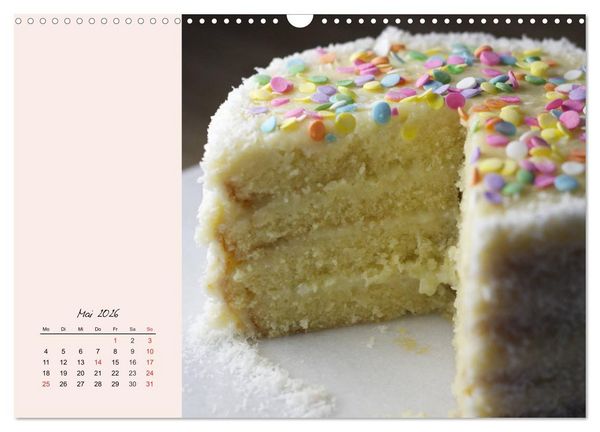Produktbild: Bunte Torten und Cremen. Ein leckerer Augenschmaus (Wandkalender 2026 DIN A3 quer), CALVENDO Monatskalender