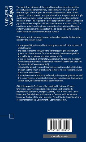 Produktbild: Globalization and the Reform of the International Banking and Monetary System