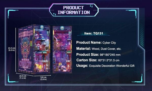 Produktbild: Book Nook DIY B&uuml;cherecke Cyber City