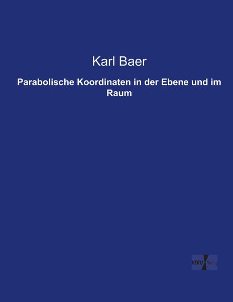 Produktbild: Parabolische Koordinaten in der Ebene und im Raum