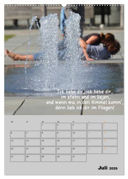 Produktbild: Berliner Stra&szlig;enfoto Kalender 2026 (Wandkalender 2026 DIN A2 hoch), CALVENDO Monatskalender