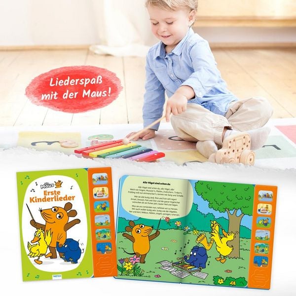 Produktbild: Tr&ouml;tsch Die Maus Soundbuch Erste Kinderlieder