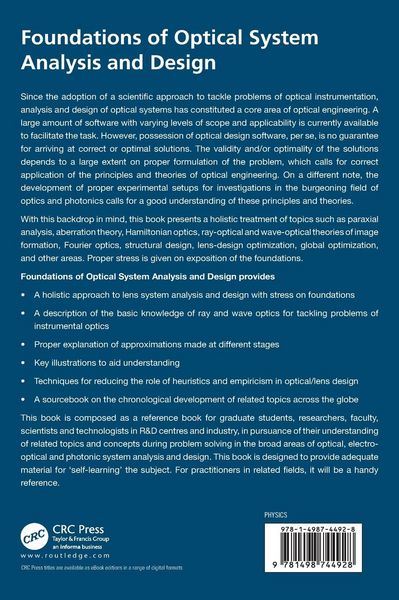 Produktbild: Foundations of Optical System Analysis and Design