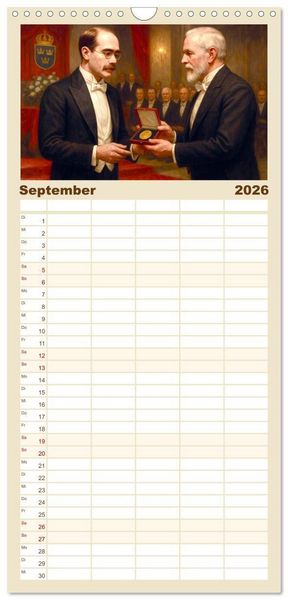 Produktbild: Familienplaner 2026 - Rudyard Kipling mit 5 Spalten (Wandkalender, 21 x 45 cm) CALVENDO