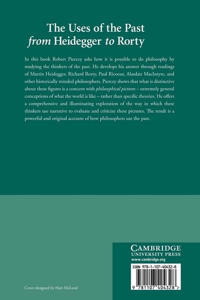 Produktbild: The Uses of the Past from Heidegger to Rorty