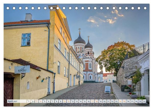 Produktbild: Nordischer Glanz &ndash; Tallinn - Riga - Vilnius (Tischkalender 2027 DIN A5 quer), CALVENDO Monatskalender