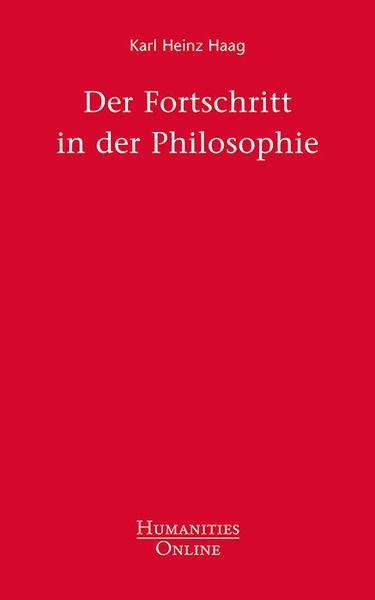 Produktbild: Der Fortschritt in der Philosophie