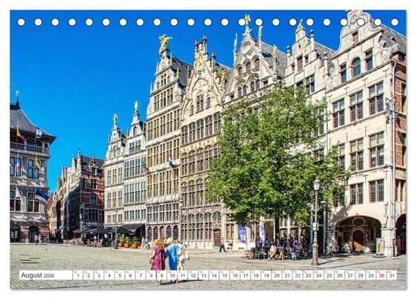 Produktbild: Antwerpen - sehen und erleben (Tischkalender 2026 DIN A5 quer), CALVENDO Monatskalender