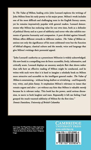 Produktbild: The Value of Milton