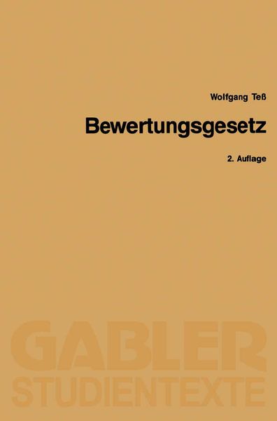 Produktbild: Bewertungsgesetz