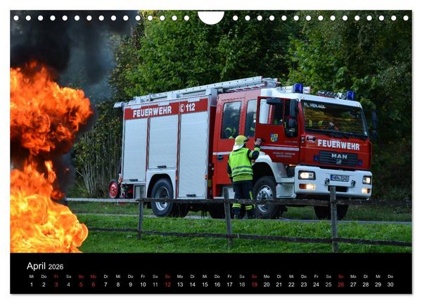 Produktbild: FEUERWEHR IM EINSATZ (Wandkalender 2026 DIN A4 quer), CALVENDO Monatskalender