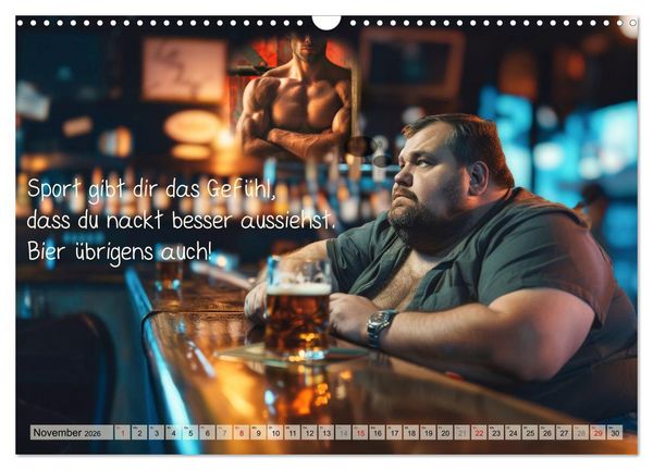 Produktbild: Ich brauch mehr Vitamin Bier (Wandkalender 2026 DIN A3 quer), CALVENDO Monatskalender