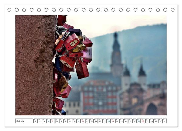 Produktbild: Heidelberg - Ansichtssache (Tischkalender 2026 DIN A5 quer), CALVENDO Monatskalender