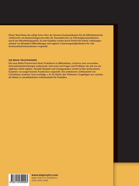 Produktbild: Interne Kommunikation in der Bibliothek