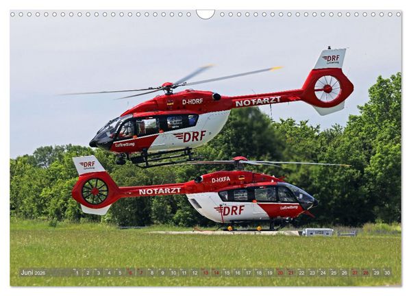 Produktbild: Helikopter in der Luft 2.0 (Wandkalender 2026 DIN A3 quer), CALVENDO Monatskalender