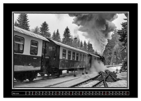 Produktbild: Unter Dampf - Eisenbahnromantik im Harz (Wandkalender 2026 DIN A3 quer), CALVENDO Monatskalender