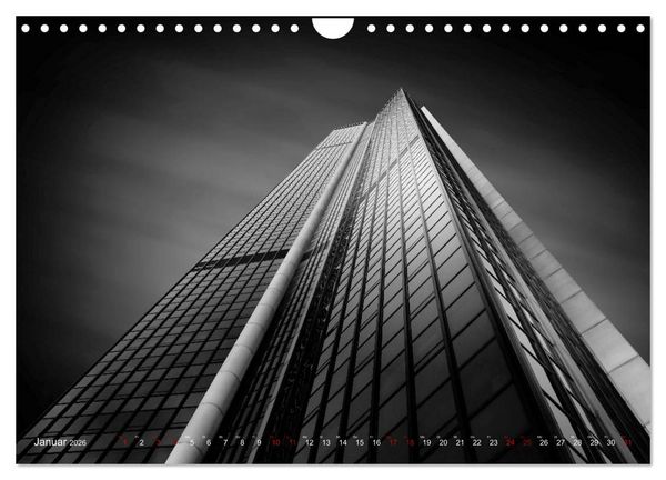 Produktbild: Monochrome Architektur (Wandkalender 2026 DIN A4 quer), CALVENDO Monatskalender