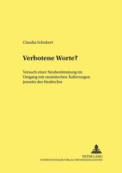 Verbotene Worte?, Taschenbuch von Claudia Schubert, Peter Lang GmbH, Internationaler Verlag der Wissenschaften, 9783631537183