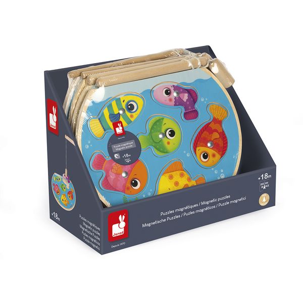 Produktbild: Magnet-Angelpuzzle "Aquarium" mit 6 Fischen und Angel