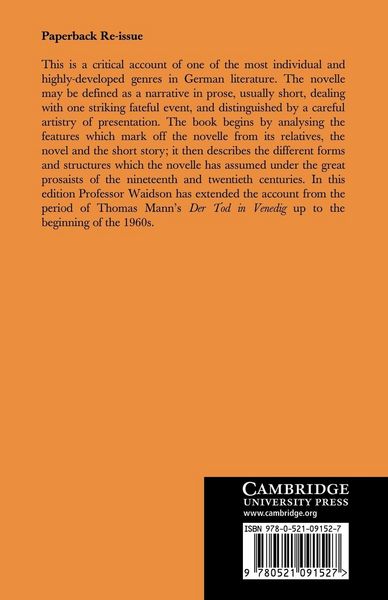 Produktbild: A History of the German Novelle
