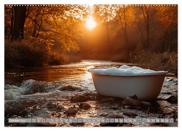 Produktbild: Wannenidylle (hochwertiger Premium Wandkalender 2026 DIN A2 quer), Kunstdruck in Hochglanz