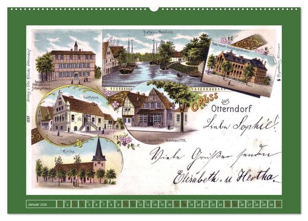 Produktbild: 625 Jahre Otterndorf - Gr&uuml;ne Stadt am Meer (Wandkalender 2026 DIN A2 quer), CALVENDO Monatskalender