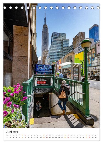 Produktbild: New York, Facetten einer Stadt (Tischkalender 2026 DIN A5 hoch), CALVENDO Monatskalender