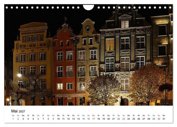 Produktbild: Das alte Danzig - Ein Stadtbummel am Abend (Wandkalender 2027 DIN A4 quer), CALVENDO Monatskalender