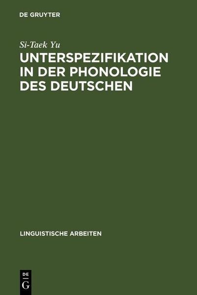 Produktbild: Unterspezifikation in der Phonologie des Deutschen