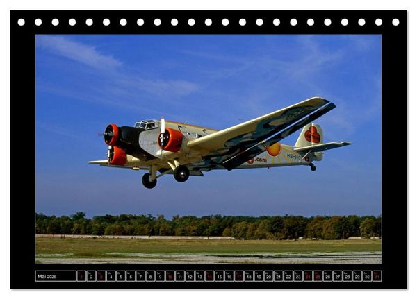 Produktbild: JU-AIR Ju-52 (Tischkalender 2026 DIN A5 quer), CALVENDO Monatskalender